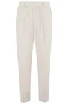 Myths Ares Elasticated Waist Trousers In White