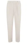 Myths Ares Elasticated Waist Trousers In White