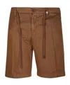 Myths Belt-loop Shorts In Brown