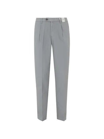 Myths Belt-loop Pleated Trousers In Gray