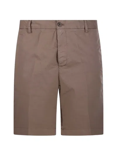 Myths Belt-loop Shorts In Brown