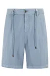 Myths Bermuda Shorts With Drawstring Waist In Blue