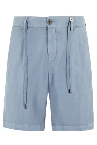 Myths Bermuda Shorts With Drawstring Waist In Blue