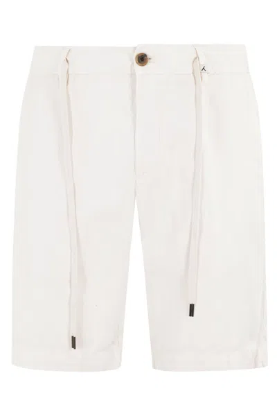 Myths Bermuda Shorts With Drawstring Waist In White