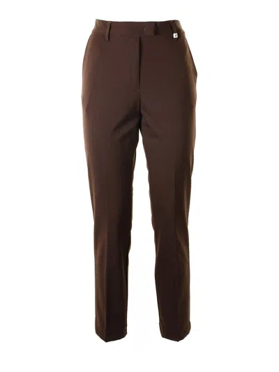 Myths Brown Chino Pants In Dark Brown