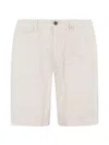 Myths Elasticated-waist Drawstring Shorts In White