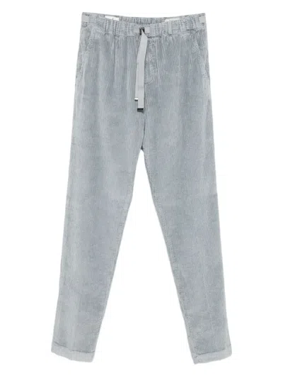Myths Corduroy Belted Pants In Gray