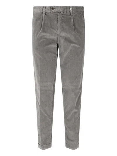 Myths Corduroy Button Trousers In Gray