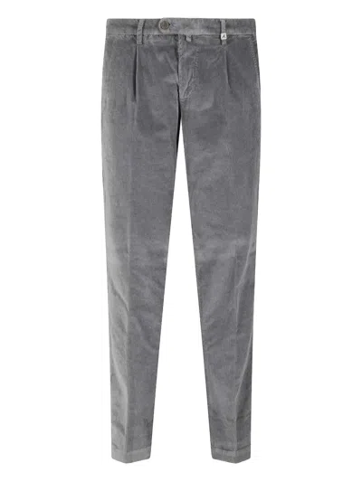 Myths Corduroy Pleated Trousers In Gray