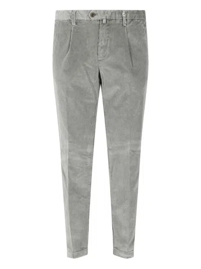 Myths Corduroy Pleated Trousers In Gray
