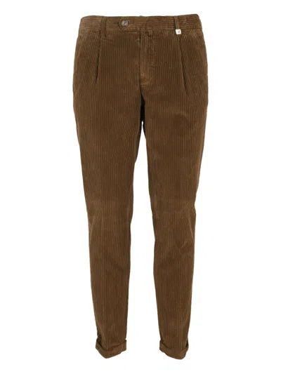 Myths Corduroy Tapered Trousers In Brown