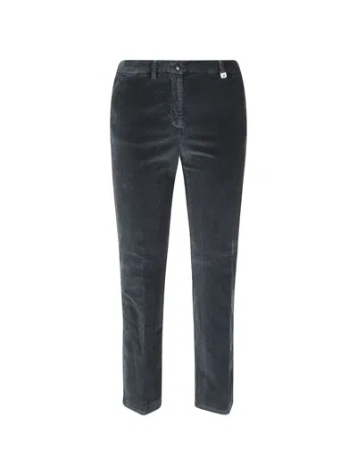 Myths Corduroy-effect Straight-leg Trousers In Gray