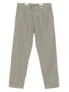 Myths Tapered Trousers In Sophisticated Tortora Hue In Grey