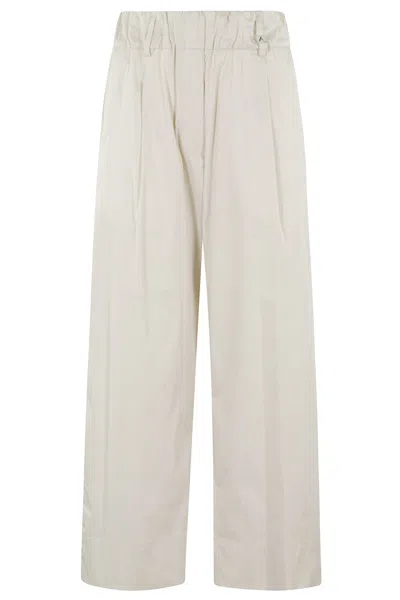 Myths Cream Lightweight Cotton Trousers