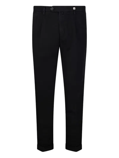 Myths Cuffed-hem Trousers In Black