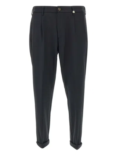 Myths Cuffed-hem Trousers In Blue