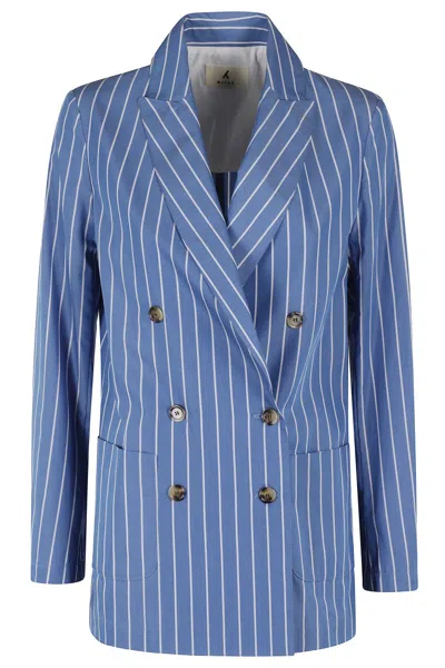 Myths Double-breasted Striped Blazer