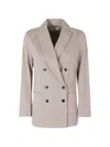 Myths Double-breasted Blazer In Neutral