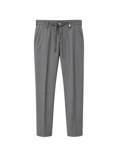 Myths Drawstring Elasticated-waist Trousers In Gray