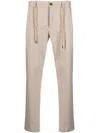 Myths Drawstring-waist Chino Trousers In Nude