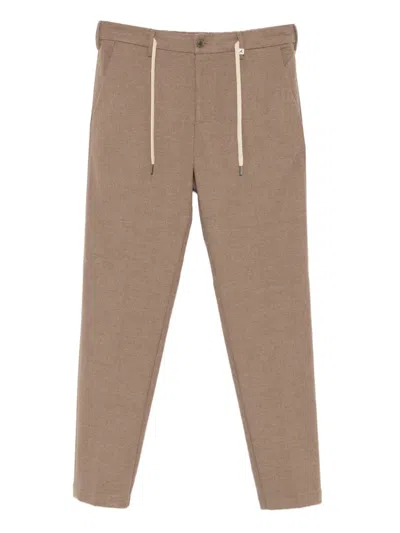 Myths Drawstring-waist Trousers In Brown