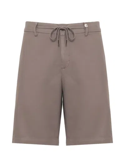 Myths Drawstring-waist Cotton Shorts In Brown