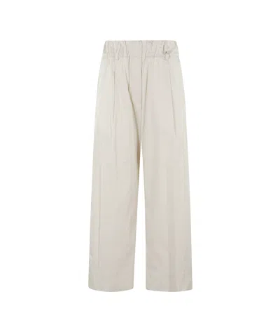 Myths Elastic Waist Casual Pants In Sand