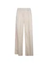 Myths Elasticated Wide-leg Trousers In Multi
