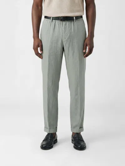 Myths Wool Tailored Trousers In Green
