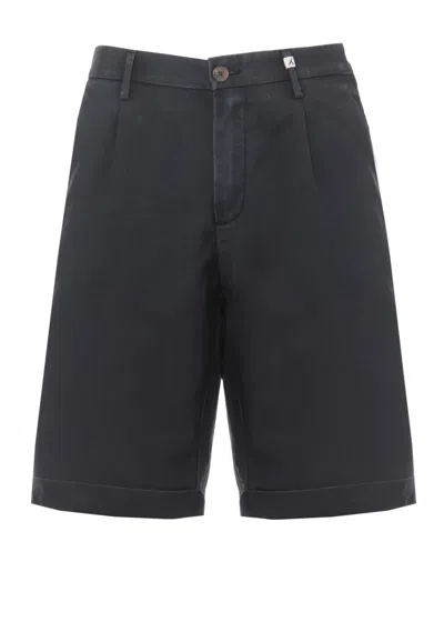 Myths Grey Zeus Drawstring Wool Shorts In Black