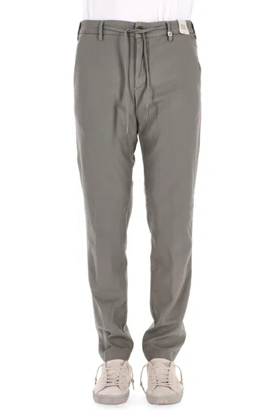 Myths Ice Cotton Drawstring Cotton Trousers In Multi