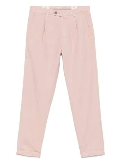 MYTHS LIGHT PINK COTTON-BLENDED TROUSERS