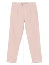 Myths Soft Cotton-linen Trousers With Tapered Fit