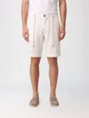 Myths Elasticated-waist Drawstring Shorts In White
