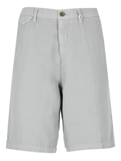 Myths Logo-detail Shorts In Gray