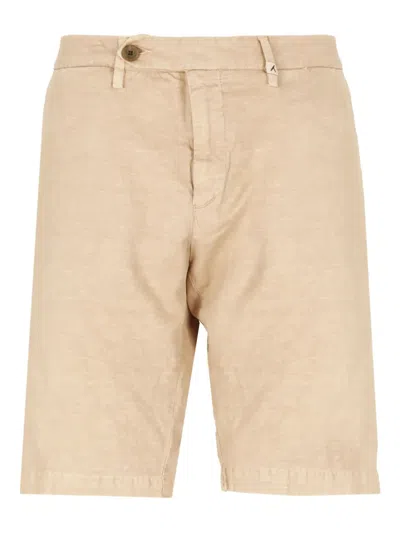 Myths Logo-detail Shorts In Neutral