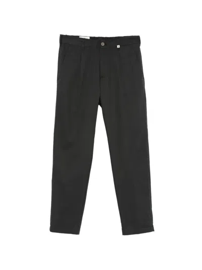 Myths Logo-detail Trousers In Black