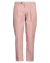 Myths Man Pants Antique Rose Size 34 Cotton, Linen, Lycra In Pink
