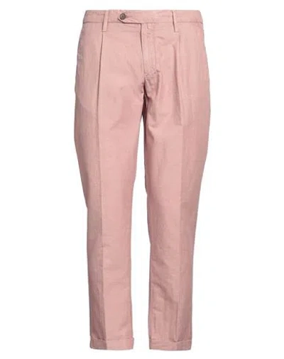 Myths Man Pants Antique Rose Size 34 Cotton, Linen, Lycra In Pink