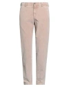 Myths Man Pants Beige Size 34 Cotton, Elastane In Brown