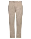 Myths Man Pants Beige Size 34 Cotton, Elastane