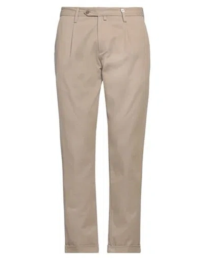 Myths Man Pants Beige Size 34 Cotton, Elastane