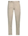 Myths Man Pants Beige Size 34 Cotton, Elastane