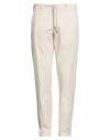 Myths Man Pants Beige Size 34 Cotton, Elastane In Sand