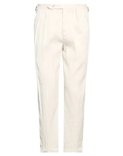 Myths Man Pants Beige Size 34 Linen, Cotton, Polyester, Elastane