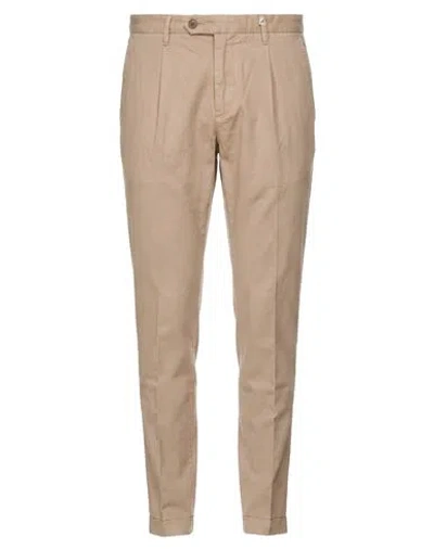 Myths Man Pants Beige Size 34 Lyocell, Linen, Cotton In Neutral