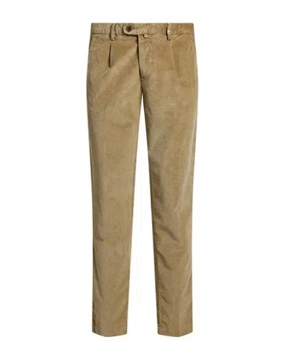 Myths Man Pants Beige Size 36 Cotton, Modal, Elastane In Brown