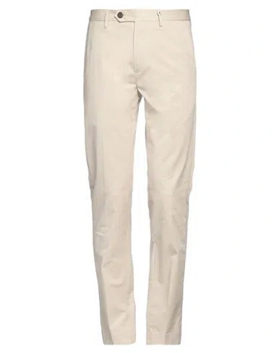 Myths Man Pants Beige Size 38 Cotton, Elastane