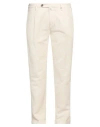 Myths Man Pants Beige Size 40 Cotton, Linen, Lyocell