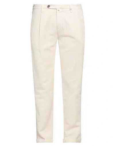 Myths Man Pants Beige Size 40 Cotton, Linen, Lyocell